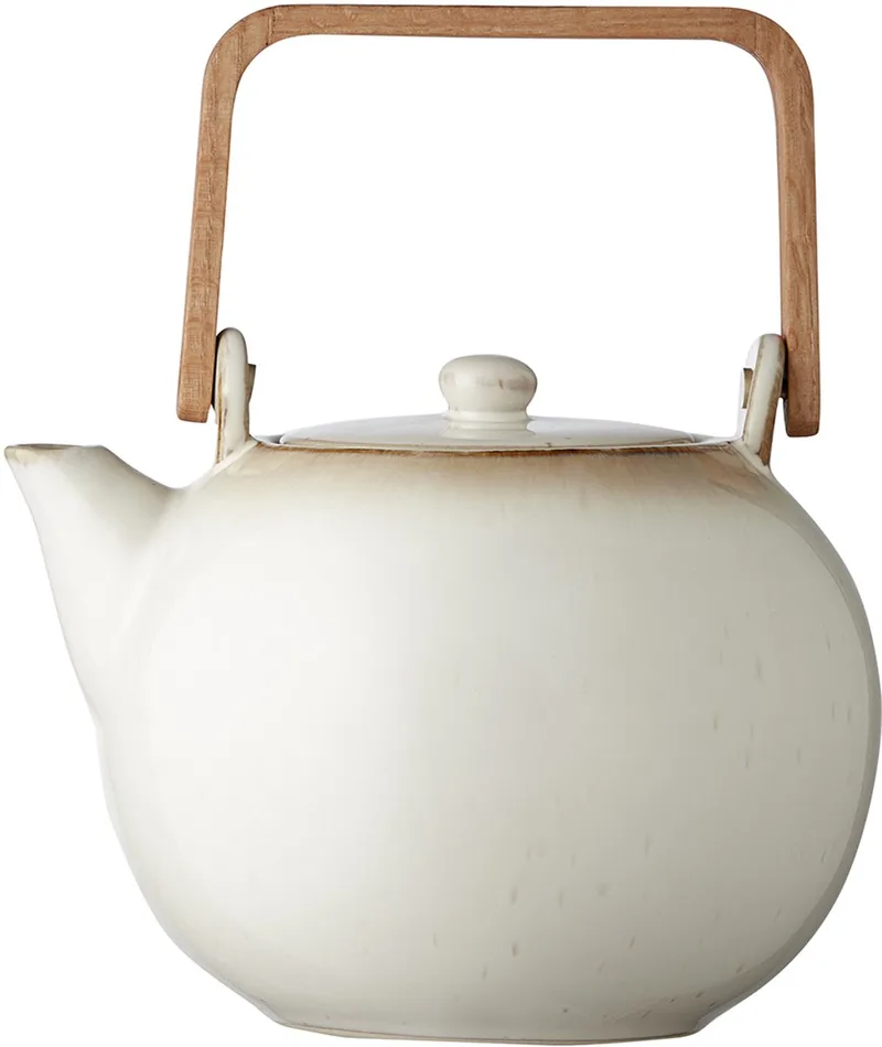 Theepot met zeef 1,2 liter Crème by Bitz in Cream – product photo