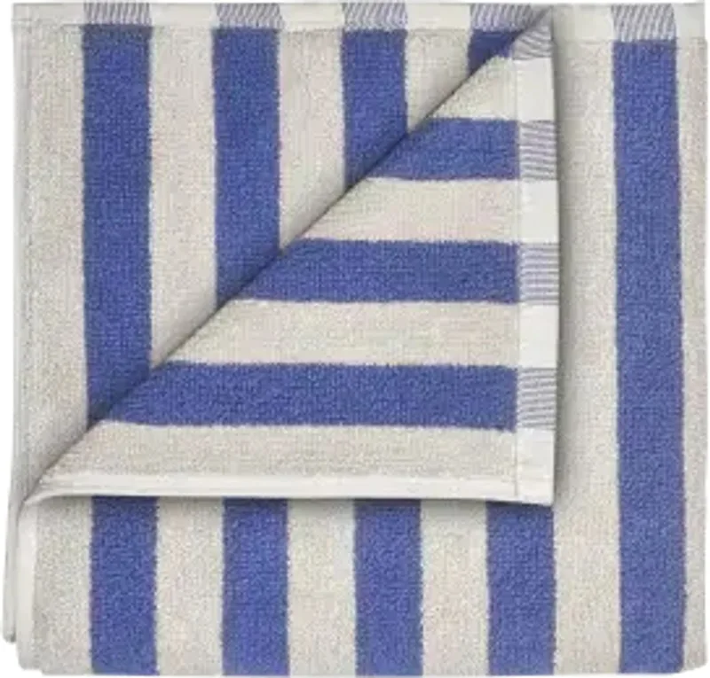 Arto gastendoek set van 2 30x50cm moonbeam / mazarine blue de Blomus en Bleu – photo du produit