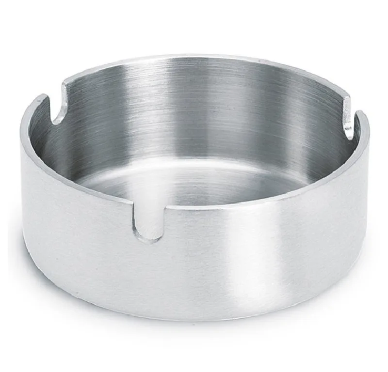 Aschenbecher Ascher Easy, Zigarettenascher, Aschenbecher, Ø 8 cm, Edelstahl matt de Blomus en Grau – photo du produit