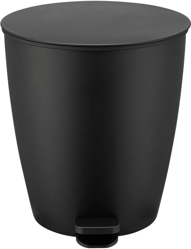 Ava Pedaalemmer Black 3 Liter | Plastic / Siliconen by Blomus in Zwart – product photo