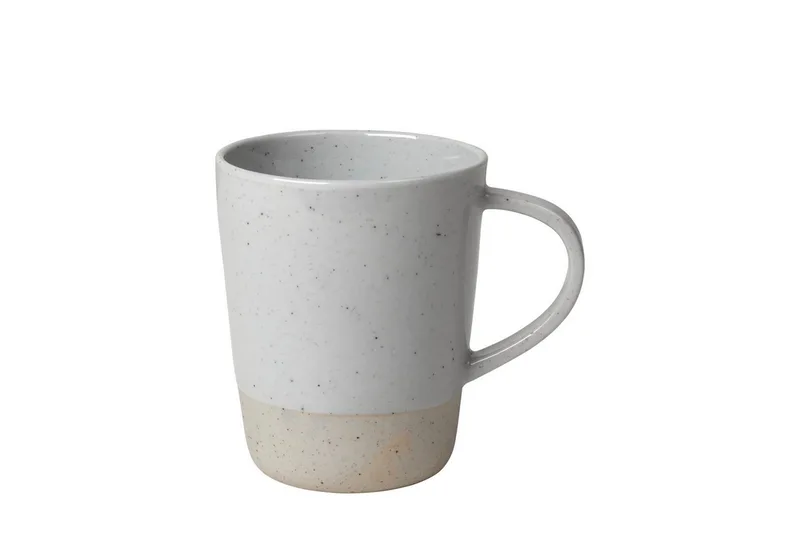 Becher -SABLO- Trinkbecher: Zeitloses Design für den täglichen Gebrauch, 1-tlg., Steingut, 250ml, Spülmaschinengeeignet, Mikrowellengeeignet, Handwerkskunst by Blomus in Weiß – product photo