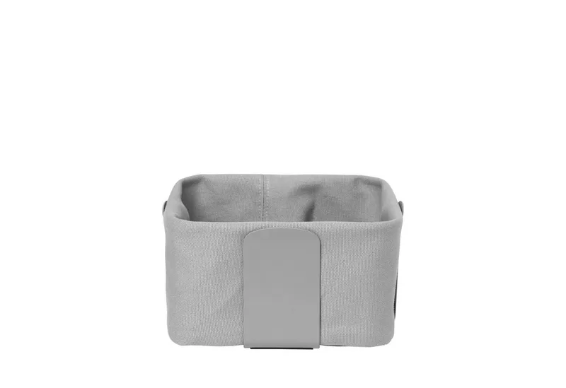 Brotkorb -DESA- Brotkorb: Modernes Design mit herausnehmbaren Stoffbezug, 100% Baumwolle, Herausnehmbarer Bezug, Pflegeleicht, Modernes Design by Blomus in Grau – product photo