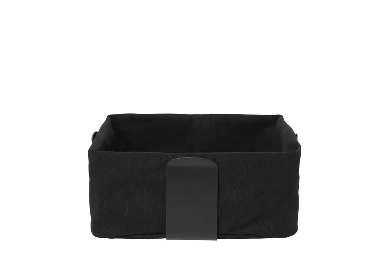 Brotkorb -DESA- Brotkorb: Modernes Design mit herausnehmbaren Stoffbezug, 100% Baumwolle, Herausnehmbarer Bezug, Pflegeleicht, Modernes Design by Blomus in Black – product photo