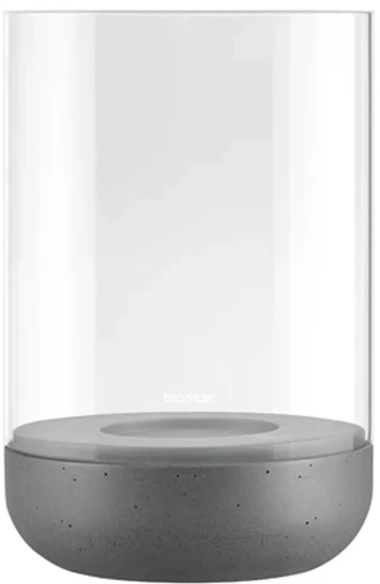 Calma theelichthouder D15cm H22.5cm magnet by Blomus in Zwart – product photo