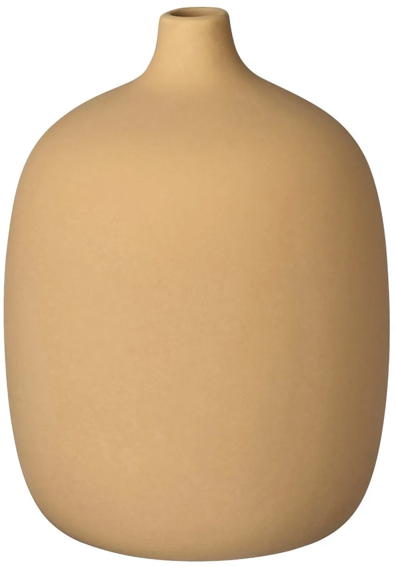 Ceola Vaas New Wheat | Geel / Beige | Keramiek by Blomus in Yellow, Beige – product photo