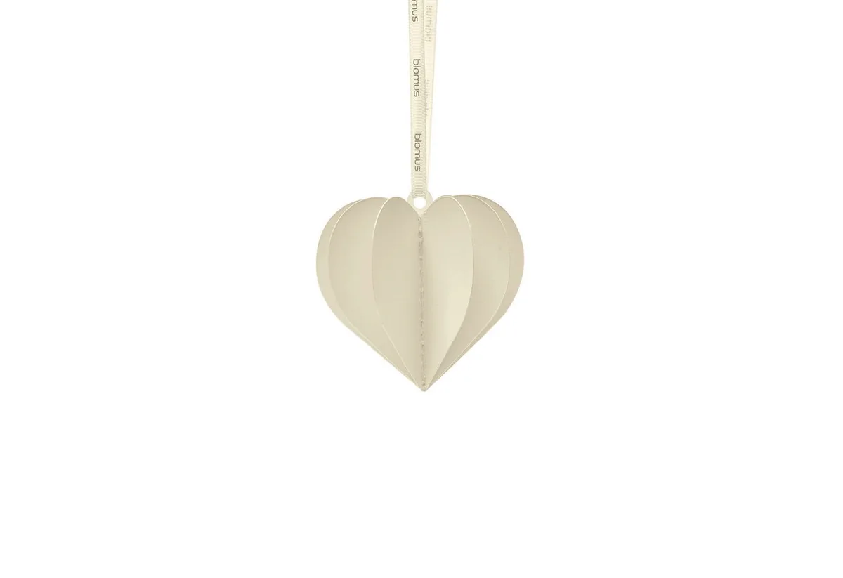 Christbaumschmuck 4er Set -KAZARY- Weihnachtsschmuck, Anhänger, Weihnachtsdeko modern, 4er Set, zertifiziertes Papier, verschiedene Formen, Satinband von Blomus in Grau – Produktfoto