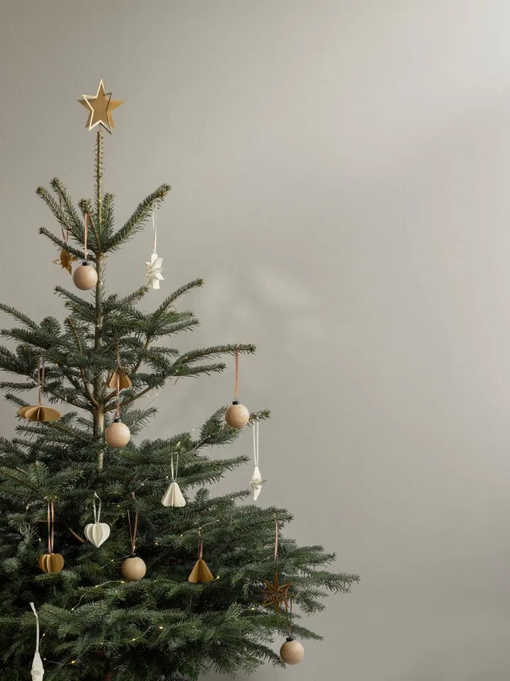 Christbaumschmuck 4er Set Weihnachtsschmuck -KISEKY- Weihnachtsdeko, Deko Set modern, Holzoptik, 4er Set, schlicht & festlich by Blomus in Brown – product photo 5 of 5