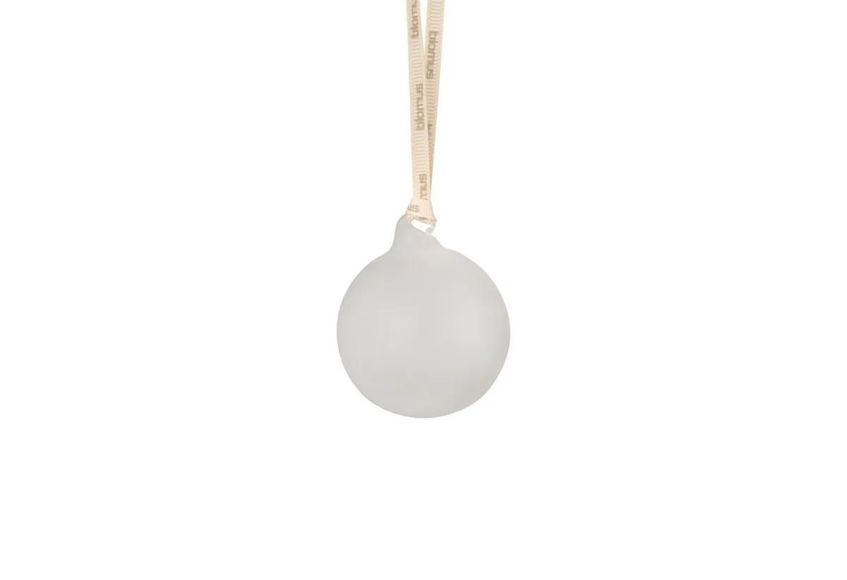 Christbaumschmuck Weihnachtsschmuck -JUHLA- 4er Set, Weihnachtsdeko aus Glas, stilvoller Weihnachtsschmuck, vielfältige Gestaltung von Blomus in Weiß – Produktfoto