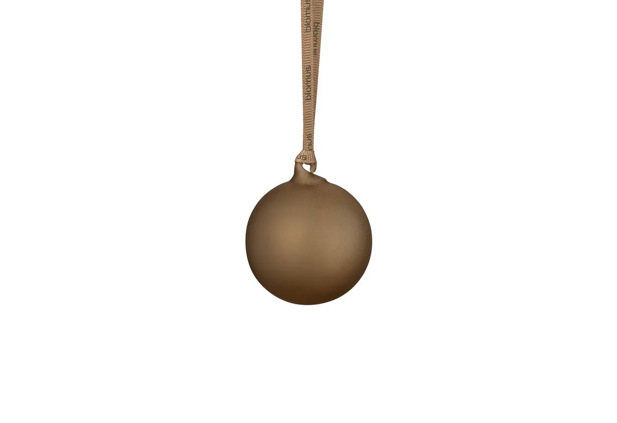 Christbaumschmuck Weihnachtsschmuck -JUHLA- 4er Set, Weihnachtsdeko aus Glas, stilvoller Weihnachtsschmuck, vielfältige Gestaltung von Blomus in Braun – Produktfoto
