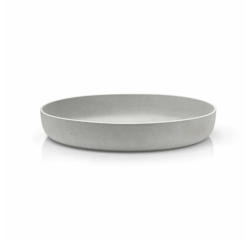 Dekoschale Moon Dekoschale, Klein, Deko Servier Tablett, Polystone, Beton, Ø 40, (Kein Set) by Blomus in Grau – product photo
