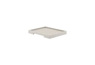 Dekotablett -KASANE- Tablett Aufbewahrungsboxen, Dekoablage: Praktischer Deckel (1 St), passend zu KASANE Box, stilvolles Tablett, Vielseitig van Blomus in Beige – productfoto 2 van 2