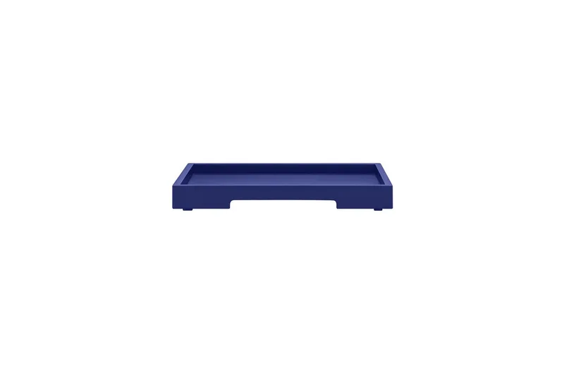 Dekotablett -KASANE- Tablett Aufbewahrungsboxen, Dekoablage: Praktischer Deckel (1 St), passend zu KASANE Box, stilvolles Tablett, Vielseitig by Blomus in Blau – product photo