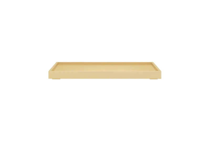 Dekotablett -KASANE- Tablett Aufbewahrungsboxen, Dekoablage: Praktischer Deckel (1 St), passend zu KASANE Box, stilvolles Tablett, Vielseitig by Blomus in Gelb – product photo