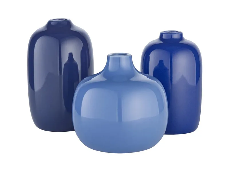 Dekovase CEOLA Vase parisian blue/mazarine blue/ocean cavern Set 3tlg (Vasen) by Blomus in Blau, bunt – product photo