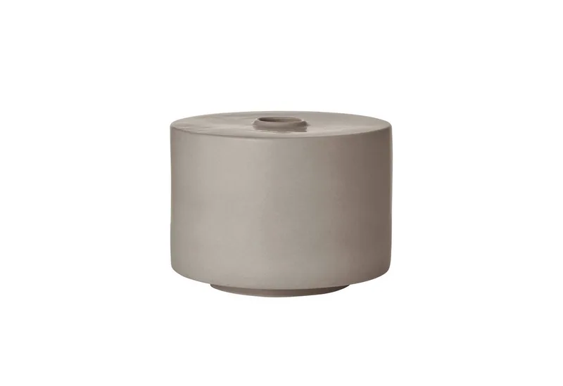 Dekovase -MAKOTO- Vase, Tischvase, Blumenvase: Modernes Design (1 St), Zeitlose Vase, Matte Glasur, Unikat, Schwebnend de Blomus en Grau – photo du produit