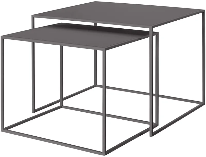 Fera Bijzettafel Steel Grey Large | Staal von Blomus in Dunkelgrau – Produktfoto