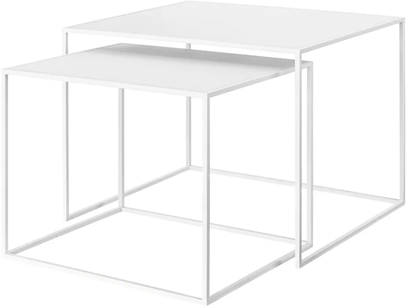 Fera Bijzettafel White Large | Staal von Blomus in Weiß – Produktfoto