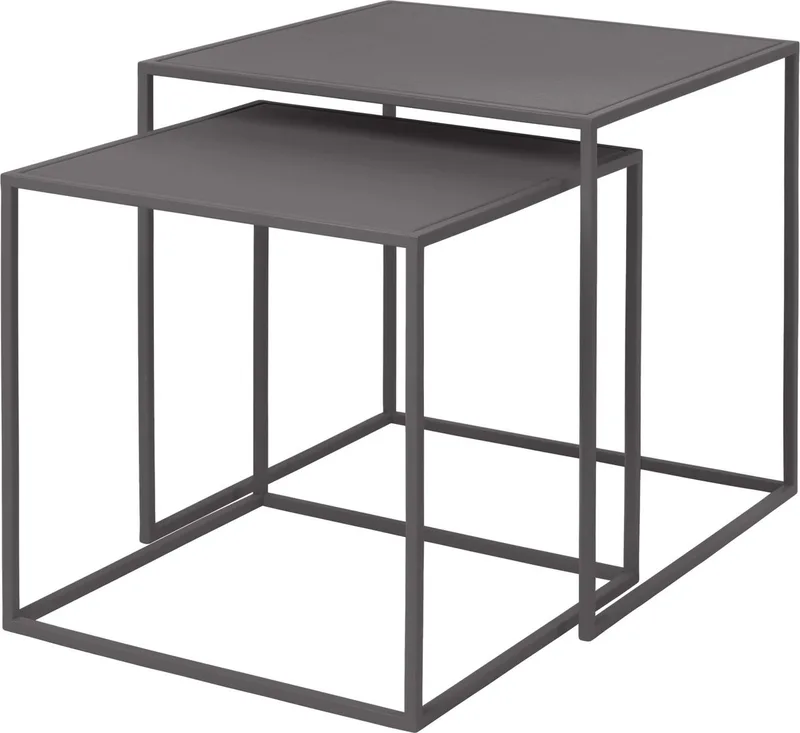 FERA Bijzettafels - Set van 2 de Blomus en Steel Gray – photo du produit