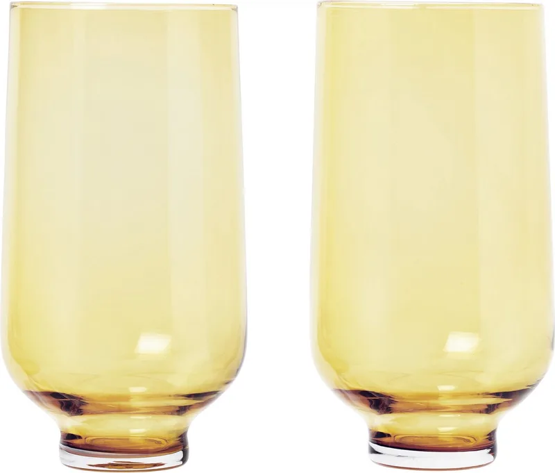FLOW longdrinkglazen Dull Gold (set/2) van Blomus in 36 – productfoto