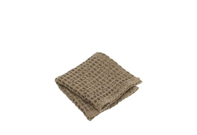 Gästehandtücher -CARO- 2er Set Waffelpiqué Gästehandtücher: Saugfähige Waffelstruktur, (Set, 2-St), Saugfähig, Pflegeleicht, Vielseitig, Hochwertig, Kombinierbar von Blomus in Braun – Produktfoto