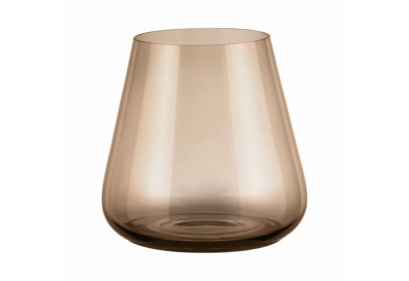 Glas -BELO- Designer-Trinkgläser im 4er-Set aus mundgeblasenem Glas, Glas, 280 ml, mundgeblasen, Geschliffener Rand, Spülmaschinengeeignet von Blomus in Braun – Produktfoto