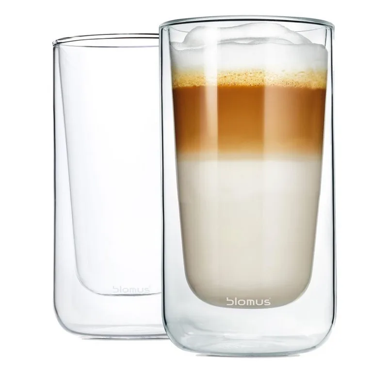 Glas Nero Latte MachiattogläserSet 2tlg. ThermoLatte Machiattogläser Latte, Glas van Blomus – productfoto