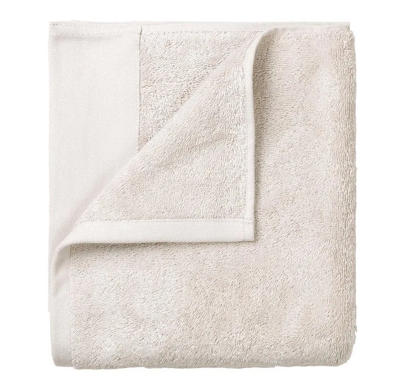 Handtuch RIVA Gästehandtuch 4er Set Gästetuch Handtuch Baumwolle moonbeam 30 x, Frottee (4-St), 100% Baumwolle de Blomus en Beige, weiß – photo du produit