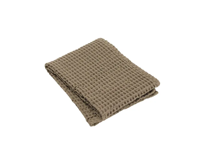 Handtücher -CARO- Waffelpiqué Hand- und Badetücher: Saugfähig mit Waffelstruktur, Saugfähig, Pflegeleicht, Vielseitig, Hochwertig, Kombinierbar by Blomus in Braun – product photo
