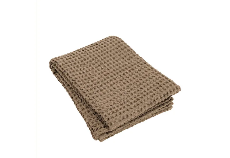 Handtücher -CARO- Waffelpiqué Hand- und Badetücher: Saugfähig mit Waffelstruktur, Saugfähig, Pflegeleicht, Vielseitig, Hochwertig, Kombinierbar by Blomus in Braun – product photo