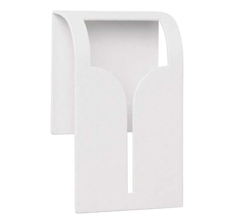 Handtuchklemme Handtuchklemme Bogo, Handtuchhalter, Wandklemme, Stahl pulverbeschicht van Blomus in Wit – productfoto
