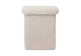 Hocker -TEDDY- T-Hocker, Sitzhocker, Deko-Hocker: Modernes Design (1 St), weicher T-Hocker, Vielseitig nutzbar, Gepolstert, bodenschonend von Blomus in Grau – Produktfoto 1 von 3