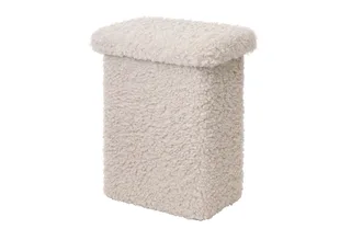 Hocker -TEDDY- T-Hocker, Sitzhocker, Deko-Hocker: Modernes Design (1 St), weicher T-Hocker, Vielseitig nutzbar, Gepolstert, bodenschonend von Blomus in Grau – Produktfoto 2 von 3