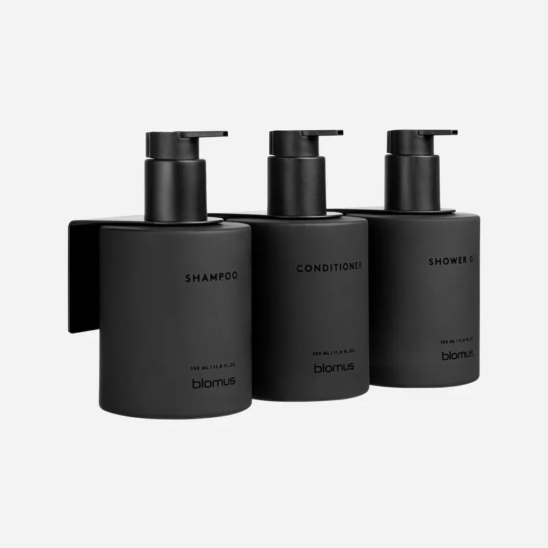 Kirei Dispenser Smoke Set | Lijmen cm | Staal by Blomus in Zwart – product photo