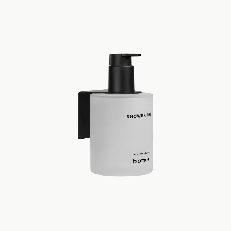 Kirei Dispenser White Shower Gel | Lijmen cm | Staal by Blomus in Wit – product photo