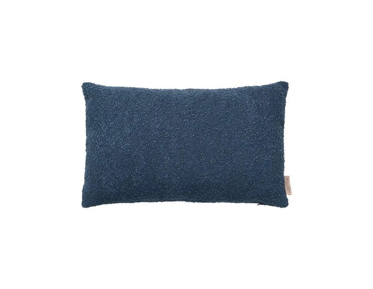 Kissenbezug -BOUCLE- Kissenhülle: Hochwertig, Individuell & Komfortabel, Weich, Farben, Größen, Maschinenwaschbar, YKK Reißverschluss, Pflegeleicht från Blomus i Blå – produktbild