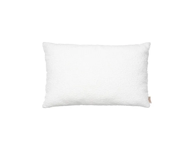 Kissenbezug -BOUCLE- Kissenhülle: Hochwertig, Individuell & Komfortabel, Weich, Farben, Größen, Maschinenwaschbar, YKK Reißverschluss, Pflegeleicht by Blomus in Weiß – product photo