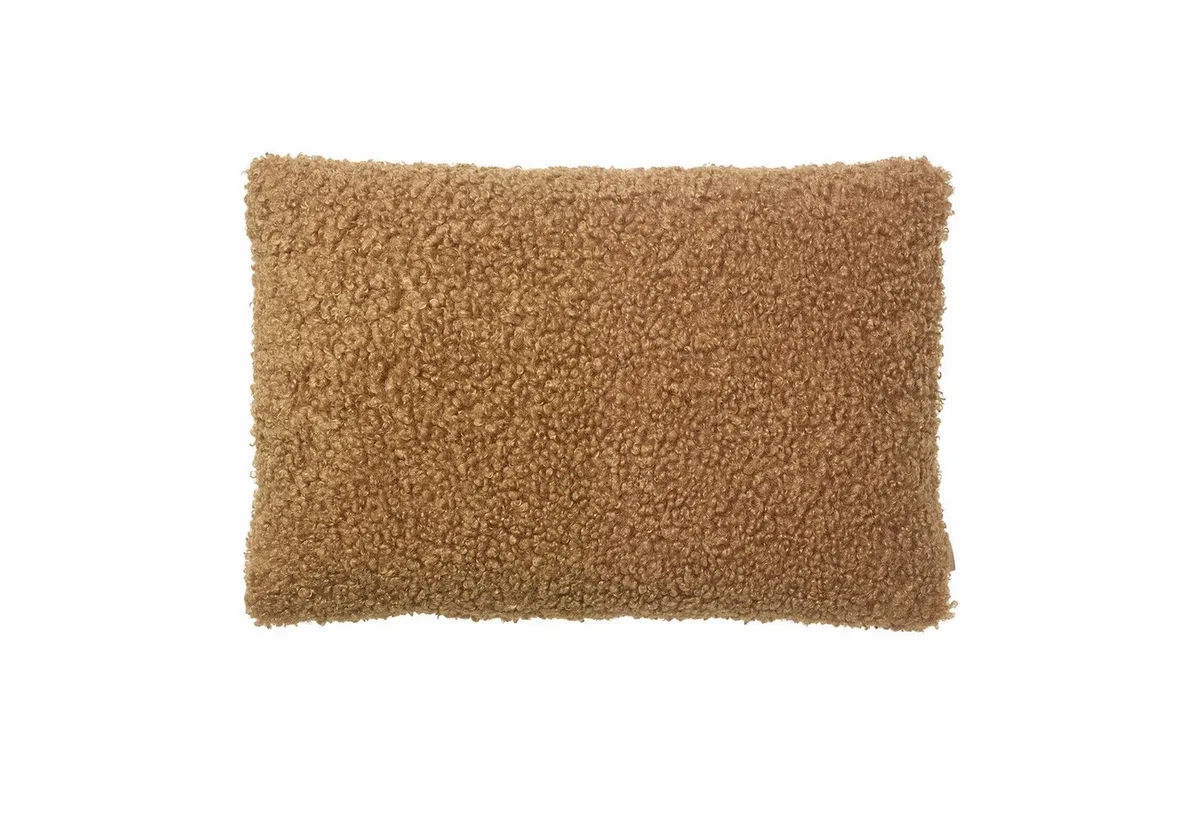 Kissenhülle -TEDDY- Kissenbezug, Dekokissen, Kuschelkissen, Wohnkissen modern, Flauschig, inkl. Trageschlaufe, inkl. Filzgleitern från Blomus i Beige – produktbild