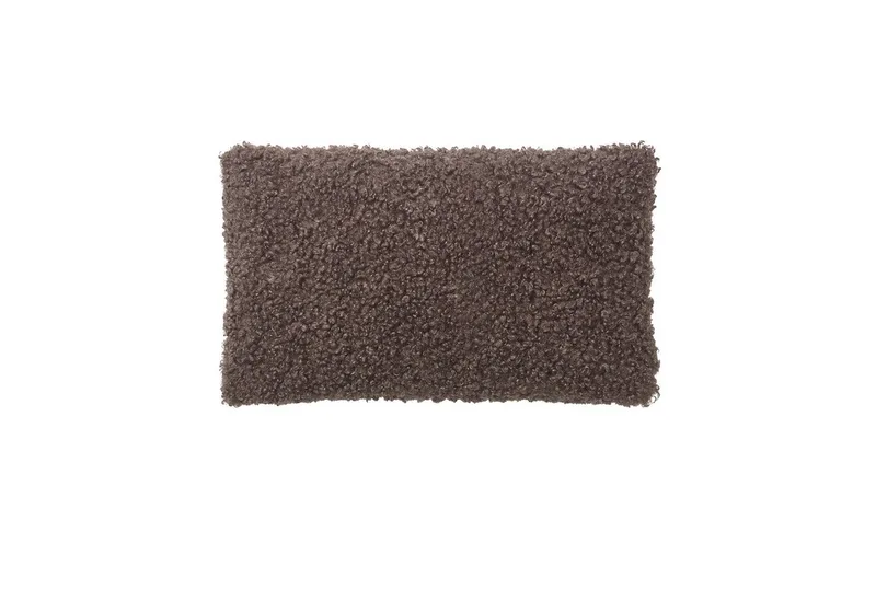 Kissenhülle -TEDDY- Kissenbezug, Dekokissen, Kuschelkissen, Wohnkissen modern, Flauschig, inkl. Trageschlaufe, inkl. Filzgleitern by Blomus in Braun – product photo