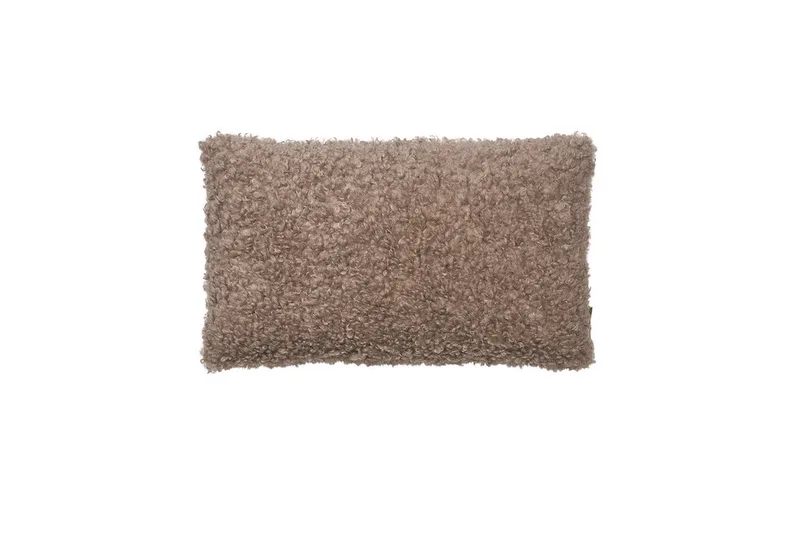 Kissenhülle -TEDDY- Kissenbezug, Dekokissen, Kuschelkissen, Wohnkissen modern, Flauschig, inkl. Trageschlaufe, inkl. Filzgleitern by Blomus in Braun – product photo
