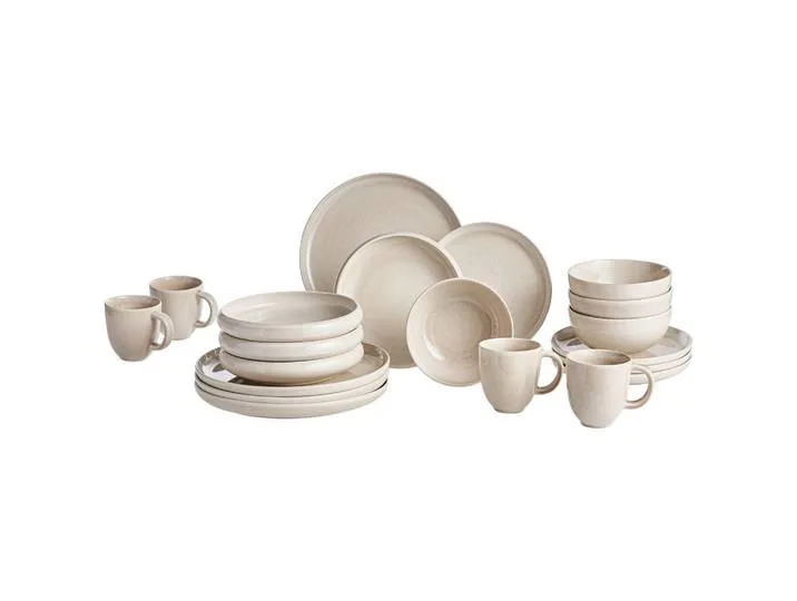 Kombiservice Canju, Beige, Keramik, 20-teilig, Essen & Trinken, Geschirr, Geschirr-Sets, Kombiservice von Blomus – Produktfoto