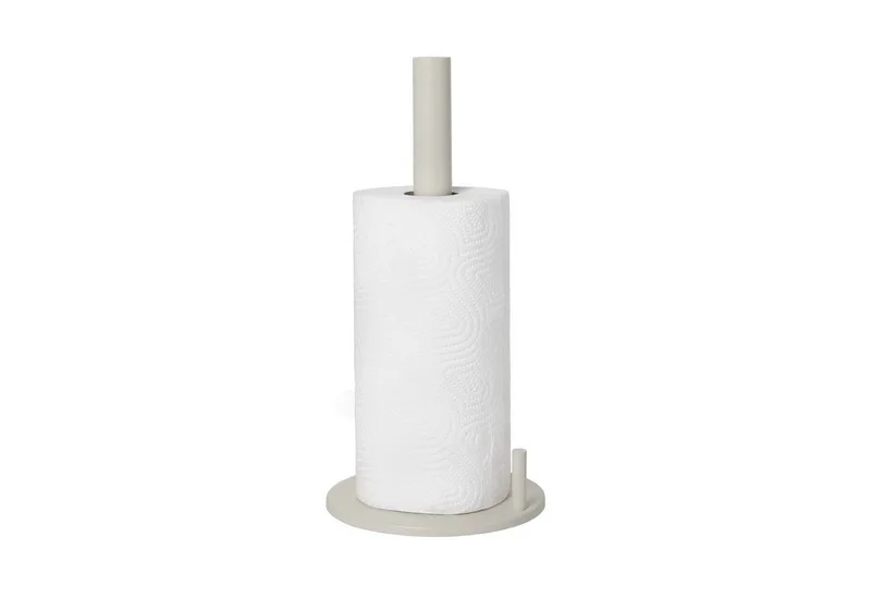 Küchenrollenhalter -COLO- Küchenrollenhalter: Minimalistisches Design & rutschfeste Basis, Pulverbeschichtet, Rutschfest, Stahl, Minimalistisch, Hochwertig by Blomus in Beige – product photo