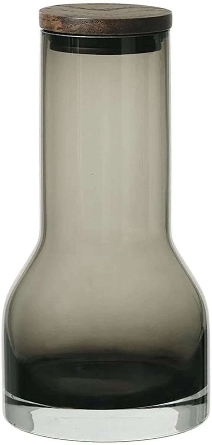 LUNGO Waterkaraf 650ml - Mondgeblazen Glas, Eikenhouten Deksel by Blomus – product photo