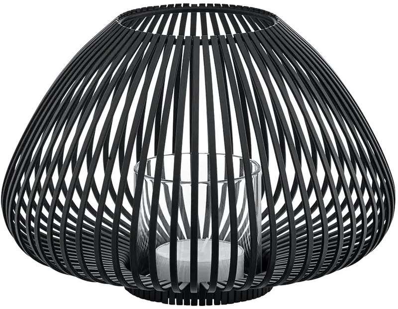 LYVA Lantaarn - H 17 cm, Ø 25 cm (S) - Zwart by Blomus in Black (Zwart) – product photo