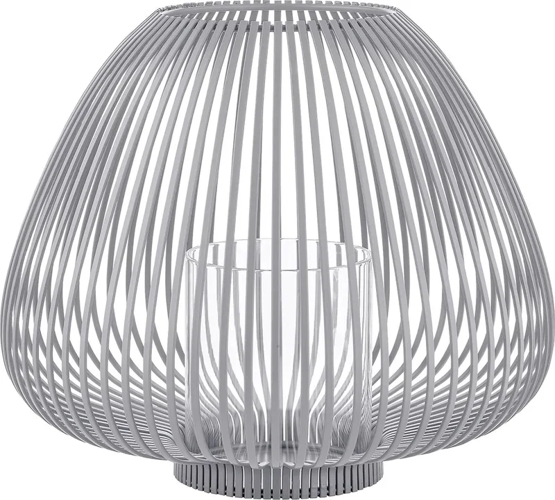 LYVA Lantaarn - H 26 cm, Ø 31 cm (M) de Blomus en Steel Gray – photo du produit