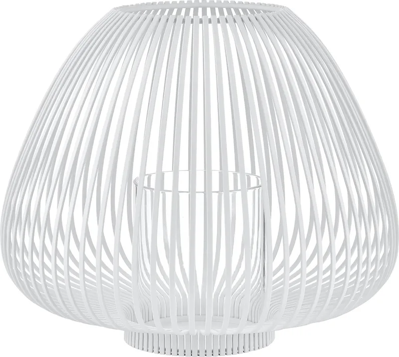 LYVA Lantaarn - H 26 cm, Ø 31 cm (M) - Wit van Blomus in Whie – productfoto