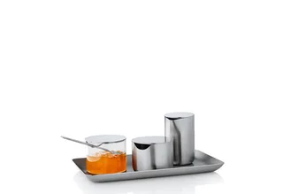 Marmeladenglas -BASIC- Edelstahl Marmeladenglas: Zeitloses Design mit Löffelöffnung, Edelstahl, Edelstahl, Spülmaschinengeeignet, Zeitlos, Löffelöffnung, Rostfrei von Blomus in Silber – Produktfoto 4 von 5