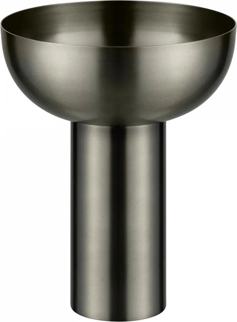 Miyabi Vaas Burned Metal Hoog | Bruin / Donkergrijs | Staal van Blomus in Bruin / Donkergrijs – productfoto