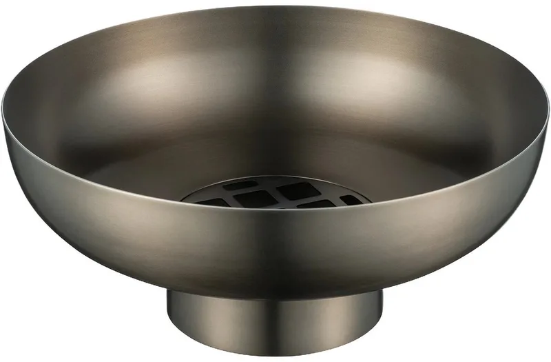 Miyabi Vaas Burned Metal Laag | Bruin / Donkergrijs | Staal by Blomus in Bruin / Donkergrijs – product photo