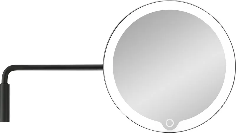 Modo Led Make Up Spiegel Wand Black | Staal by Blomus in Zwart – product photo