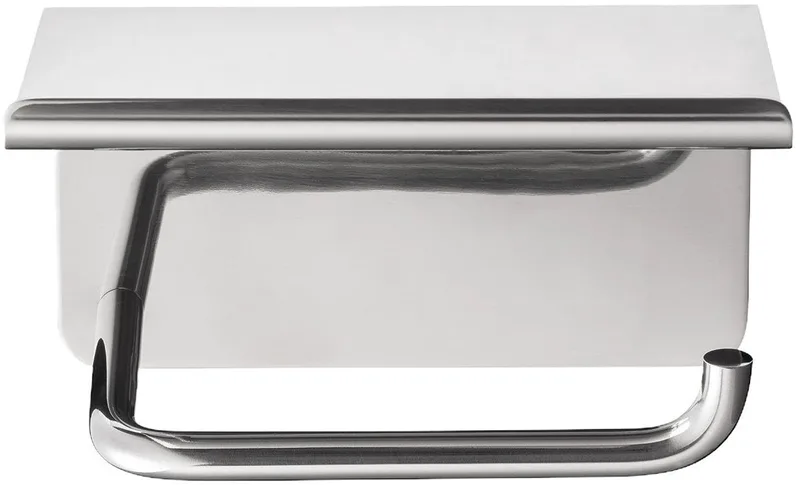 Modo Toiletrolhouder Met Plateau Polished | Staal de Blomus en Grijs – photo du produit